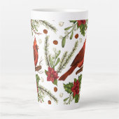kerstkardinaal latte mok (Voorkant)
