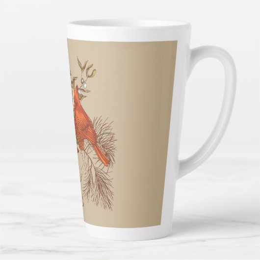 kerstkardinaal latte mok (Rechts)