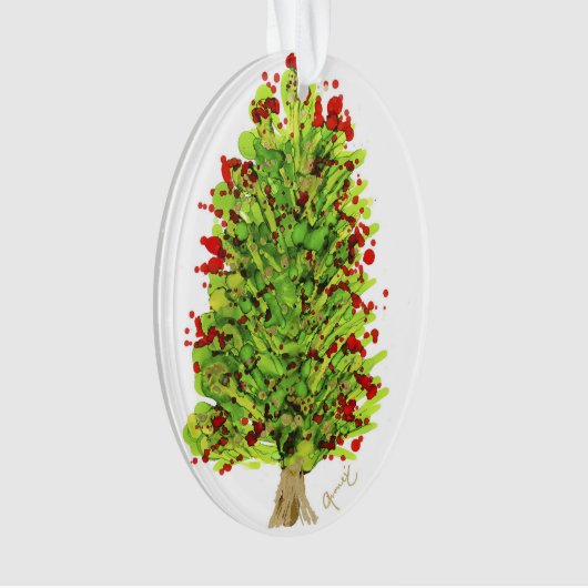 kerstkardinaal Lovitude Ornament (voorkant)