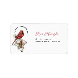 Kerstkardinaal, Merry Chrismas Etiket