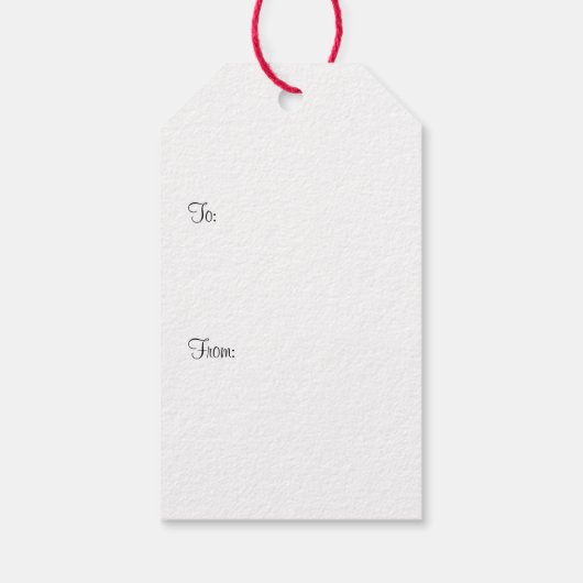 kerstkardinaal met Greenery Cadeaulabel (Achterkant)