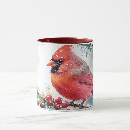 kerstkardinaal mok (Midden)