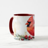 kerstkardinaal mok (Voorkant links)