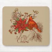 kerstkardinaal muismat (Voorkant)