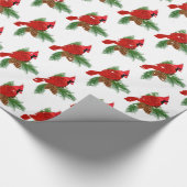 kerstkardinaal op papier (Hoek)