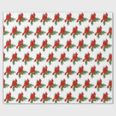 kerstkardinaal op papier (Vlak)