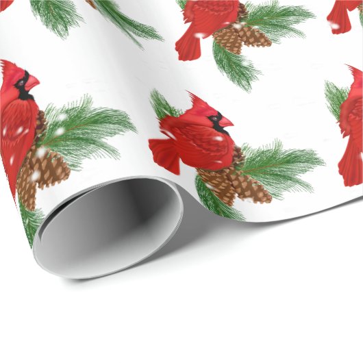 kerstkardinaal op papier (Rol Hoek)