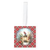 Kerstkardinaal Remember Loved One Lantern Decoratie (Voorkant)