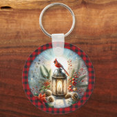 Kerstkardinaal Remember Loved One Lantern Sleutelhanger (Voorkant)