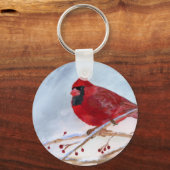 kerstkardinaal sleutelhanger (Voorkant)