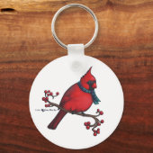 kerstkardinaal sleutelhanger (Voorkant)