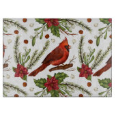 kerstkardinaal snijplank (Voorkant)