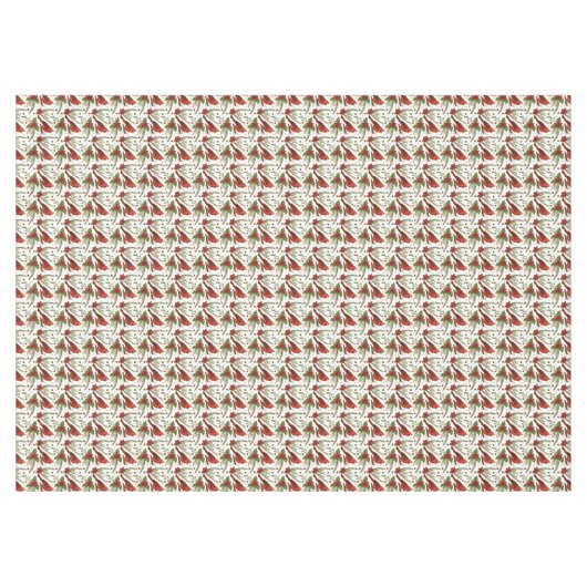 kerstkardinaal tafelkleed (Voorkant (Horizontaal))