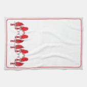 kerstkardinaal theedoek (Horizontaal)