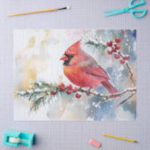 kerstkardinaal tissuepapier (Craft)