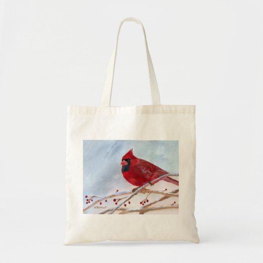 kerstkardinaal tote bag (Voorkant)