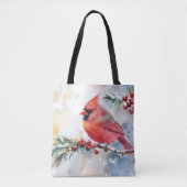kerstkardinaal tote bag (Voorkant)