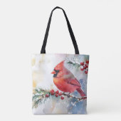 kerstkardinaal tote bag (Achterkant)