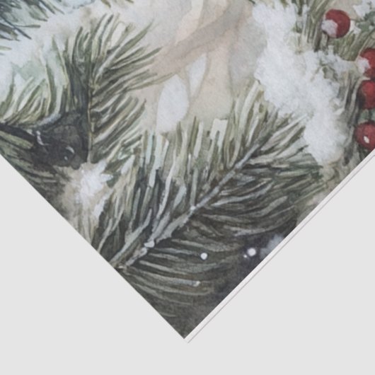 kerstkardinaal-versiering tissuepapier (Detail)