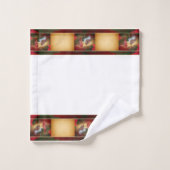 kerstkardinalen bad handdoek (Wasdoekje)