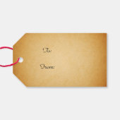 kerstkardinalen cadeaulabel (Achterkant Horizontaal)