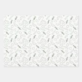 kerstkardinalen en Holly Wrapping Paper (Voorkant 3)