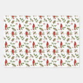 kerstkardinalen en Holly Wrapping Paper (Voorkant 2)