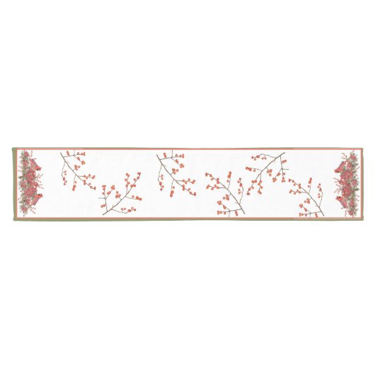 Kerstkardinalen Kortstondige tafelloper (Horizontaal)