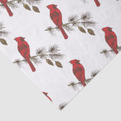 kerstkardinalen tissuepapier (Detail)