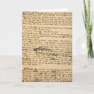 Kerstkarol Origineel Manuscript Feestdagen Kaart