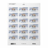 kerstkarol zingend Bunnies Gift Label (Full Sheet)