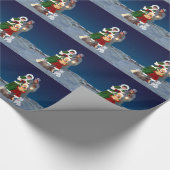 kerstkarolen cadeaupapier (Hoek)