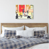 kerstkarolen canvas afdruk (Insitu (Slaapkamer))