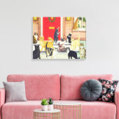 kerstkarolen canvas afdruk (Insitu (Woonkamer))