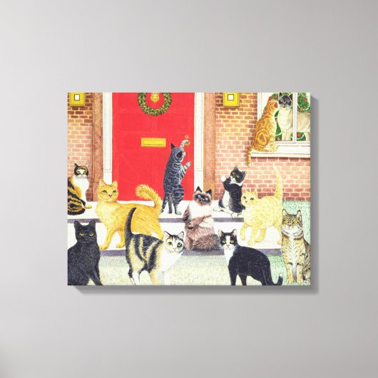 kerstkarolen canvas afdruk (Voorkant)