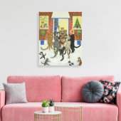 kerstkarolen canvas afdruk (Insitu (Woonkamer))