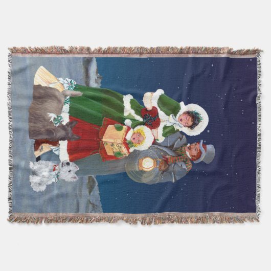 kerstkarolen deken (Voorkant)