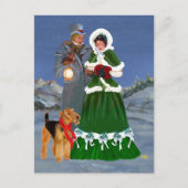 kerstkarolen feestdagenkaart (Voorkant)