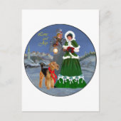 kerstkarolen feestdagenkaart (Voorkant)