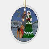 kerstkarolen keramisch ornament (Rechts)