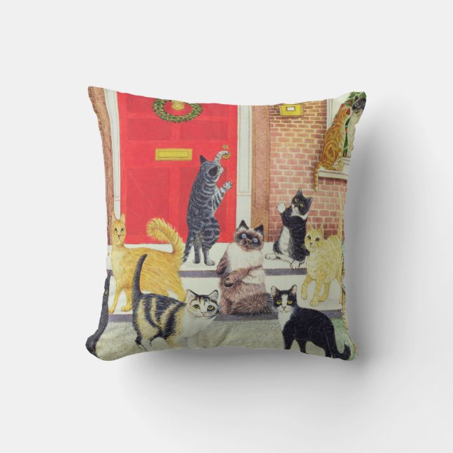 kerstkarolen kussen (Voorkant)