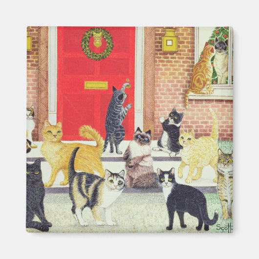 kerstkarolen magneet (Voorkant)