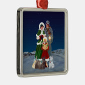 kerstkarolen metalen ornament (Rechts)