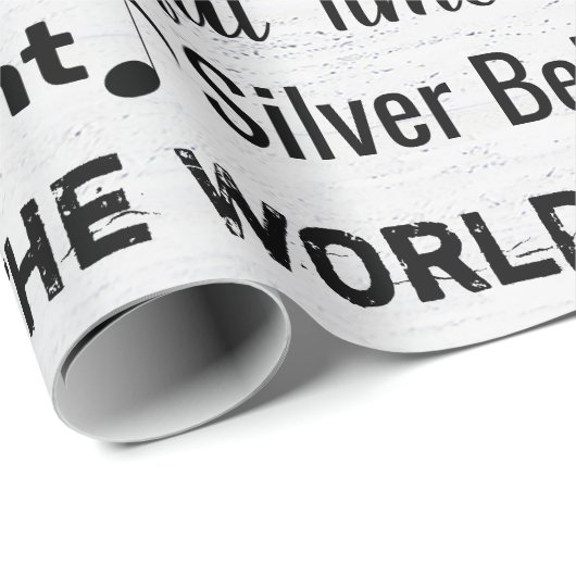 kerstkarolen op houtwappapier cadeaupapier (Rol Hoek)