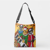 kerstkarolkatten crossbody tas (Voorkant)