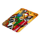 kerstkarolkatten magneet (Linkerzijde)