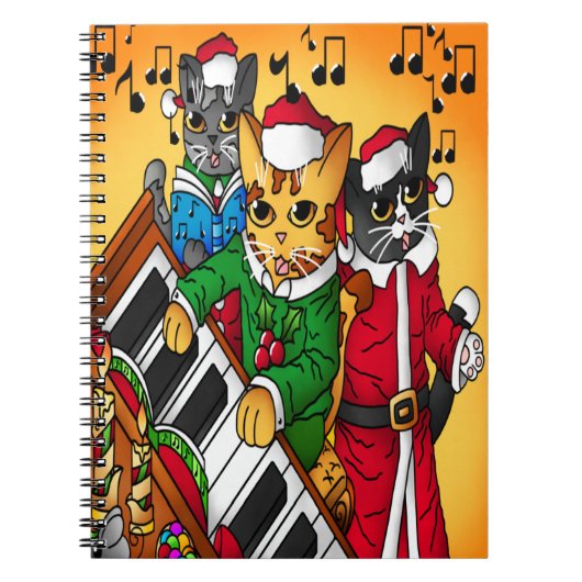 kerstkarolkatten notitieboek (Voorkant)