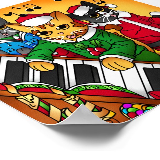 kerstkarolkatten poster (Hoek)