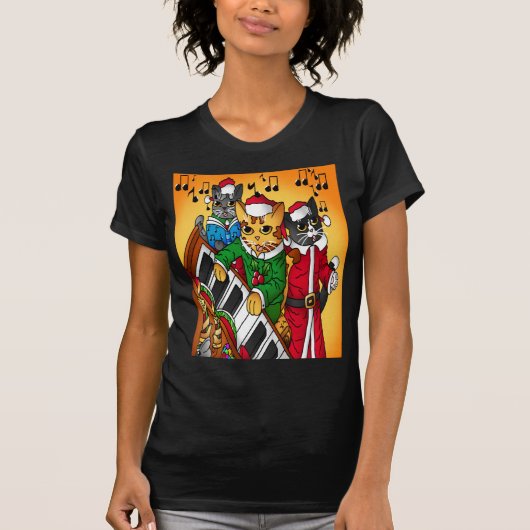 kerstkarolkatten t-shirt (Voorkant)