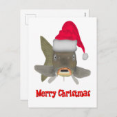 kerstkarper feestdagenkaart (Voorkant / Achterkant)